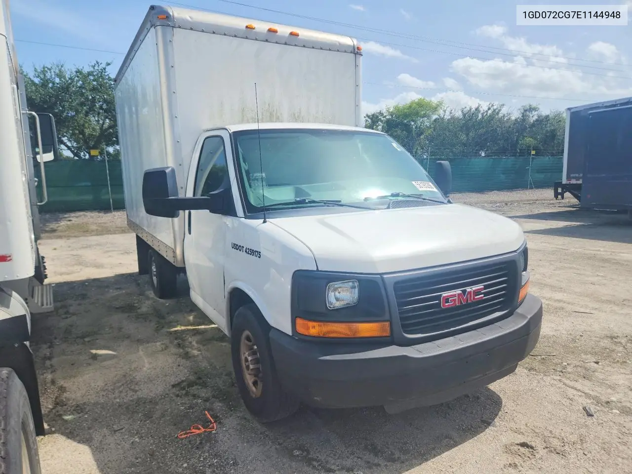 2014 GMC Savana Box Truck VIN: 1GD072CG7E1144948 Lot: 56193286