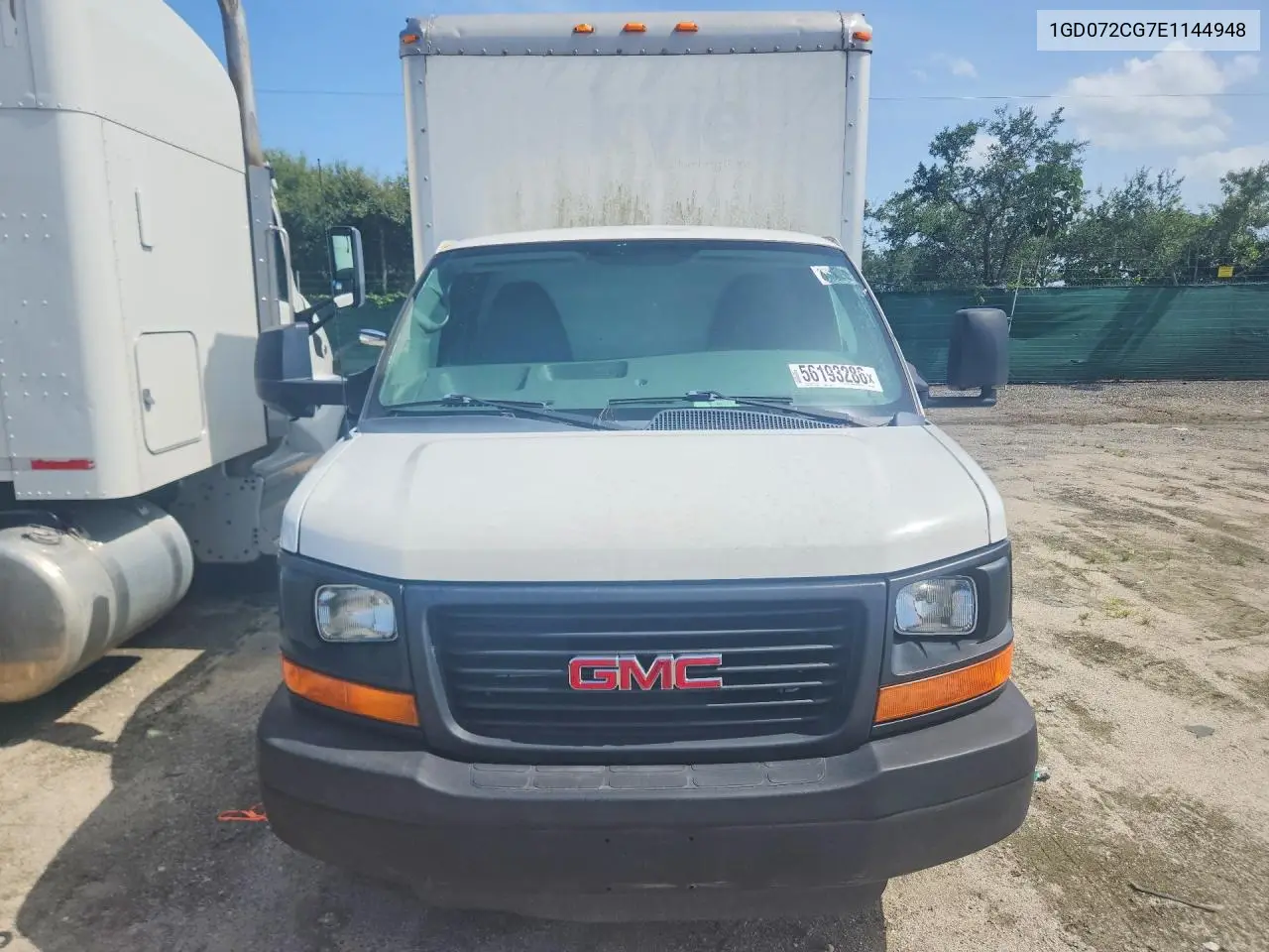 2014 GMC Savana Box Truck VIN: 1GD072CG7E1144948 Lot: 56193286
