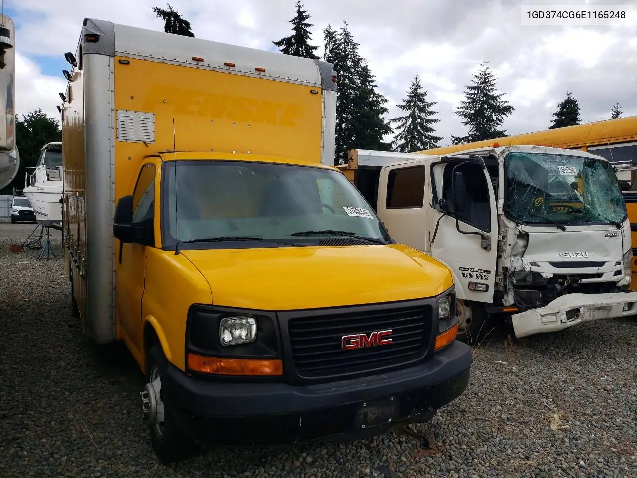 2014 GMC Savana Box Truck VIN: 1GD374CG6E1165248 Lot: 57606546