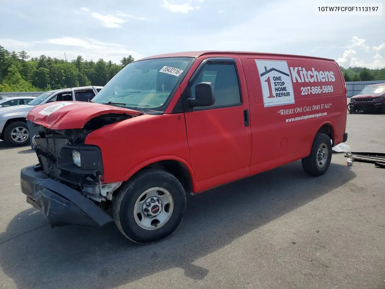 2015 GMC Savana G2500 VIN: 1GTW7FCF0F1113197 Lot: 55432116