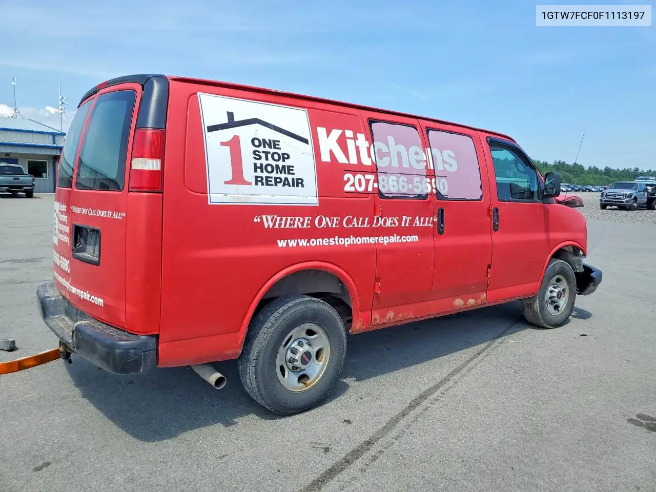 2015 GMC Savana G2500 VIN: 1GTW7FCF0F1113197 Lot: 55432116