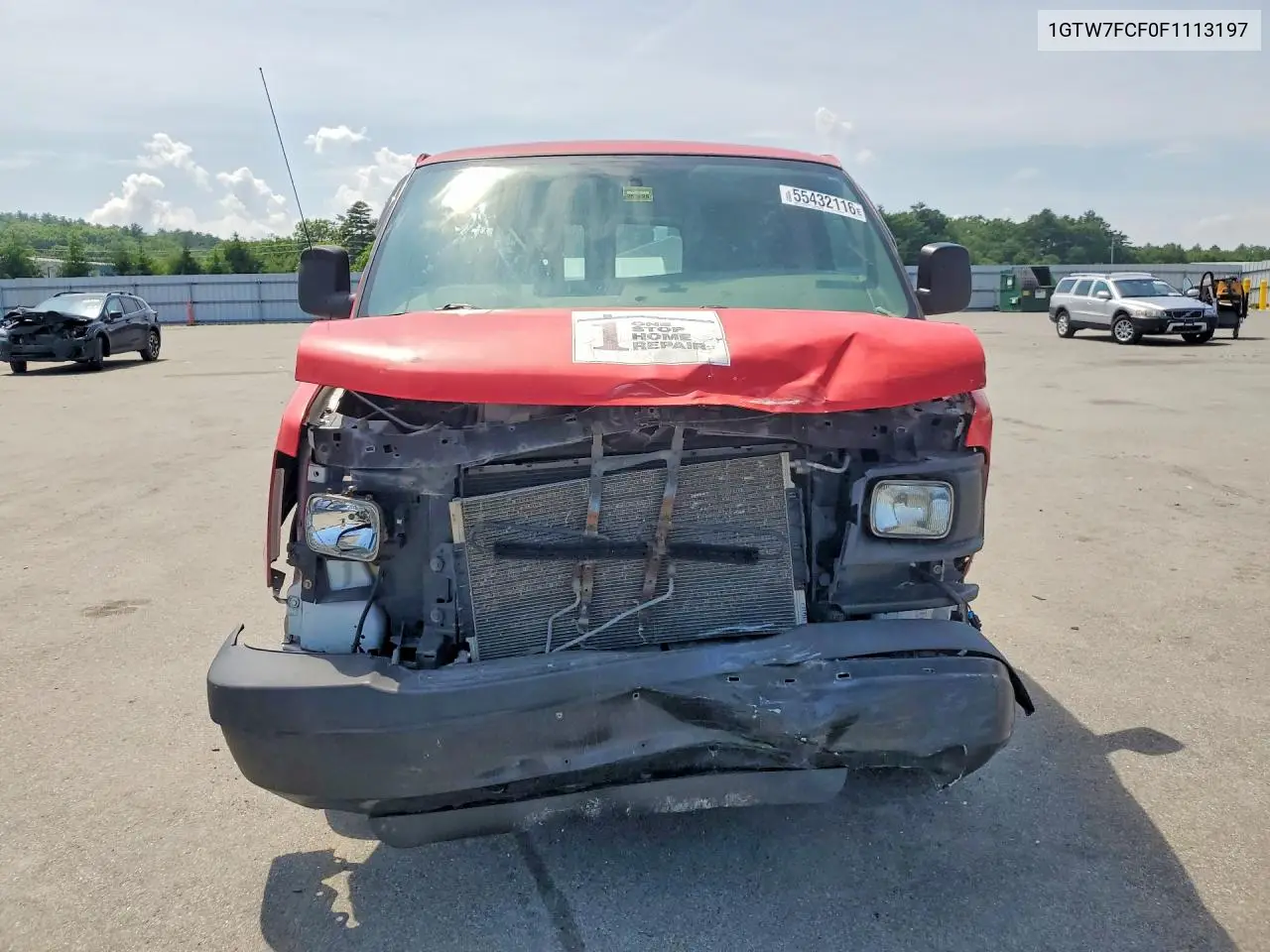 2015 GMC Savana G2500 VIN: 1GTW7FCF0F1113197 Lot: 55432116