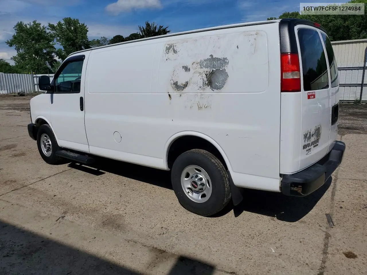 2015 GMC Savana G2500 VIN: 1GTW7FCF5F1274984 Lot: 58498936