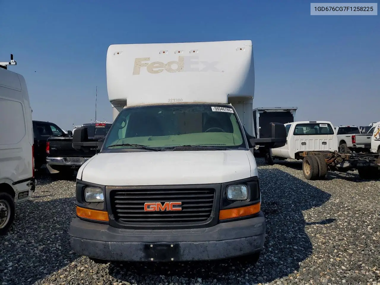 2015 GMC Savana Delivery Truck VIN: 1GD676CG7F1258225 Lot: 59346786