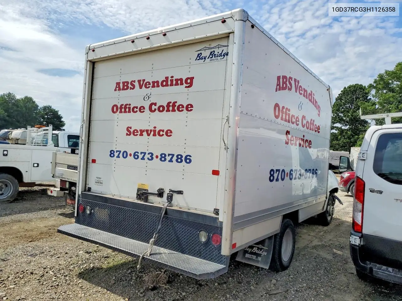 2017 GMC Savana Box Truck VIN: 1GD37RCG3H1126358 Lot: 55963216