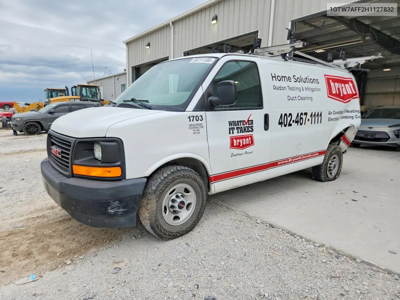 2017 GMC Savana G2500 VIN: 1GTW7AFF2H1127832 Lot: 58211136