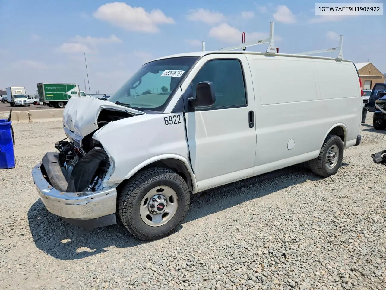 2017 GMC Savana G2500 VIN: 1GTW7AFF9H1906922 Lot: 58260676