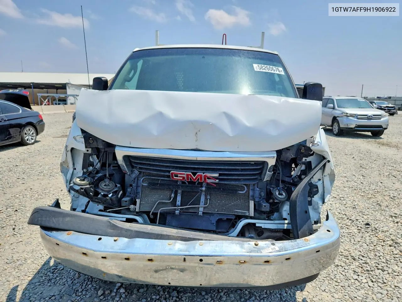 2017 GMC Savana G2500 VIN: 1GTW7AFF9H1906922 Lot: 58260676