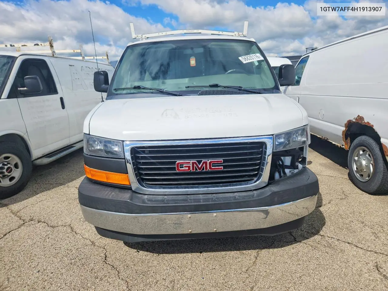 2017 GMC Savana Cargo-R & D-Cln Title-Pri Fleet VIN: 1GTW7AFF4H1913907 Lot: 61648966