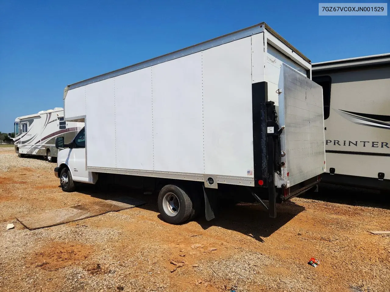 2018 GMC Savana Cutaway G4500 VIN: 7GZ67VCGXJN001529 Lot: 58014386