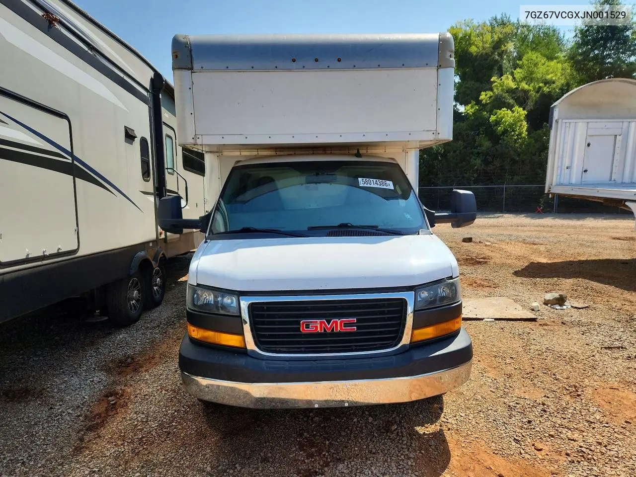 2018 GMC Savana Cutaway G4500 VIN: 7GZ67VCGXJN001529 Lot: 58014386