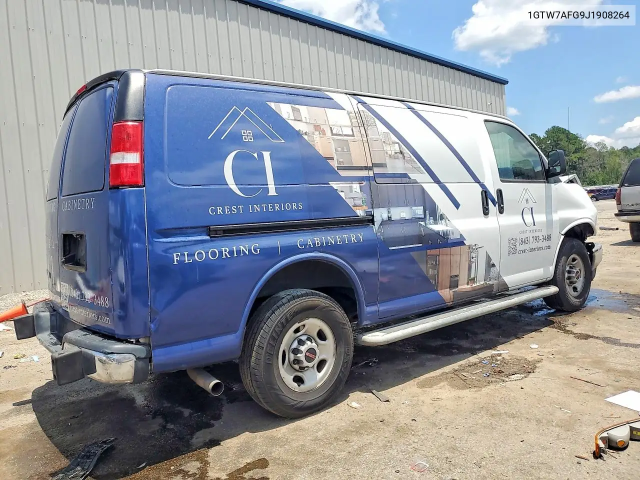 2018 GMC Savana G2500 Delivery Van VIN: 1GTW7AFG9J1908264 Lot: 58402316