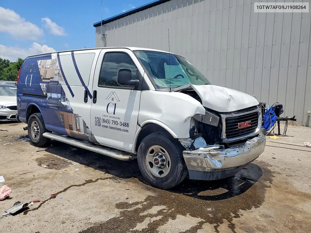 2018 GMC Savana G2500 Delivery Van VIN: 1GTW7AFG9J1908264 Lot: 58402316