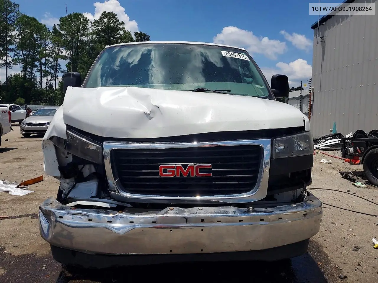 2018 GMC Savana G2500 Delivery Van VIN: 1GTW7AFG9J1908264 Lot: 58402316