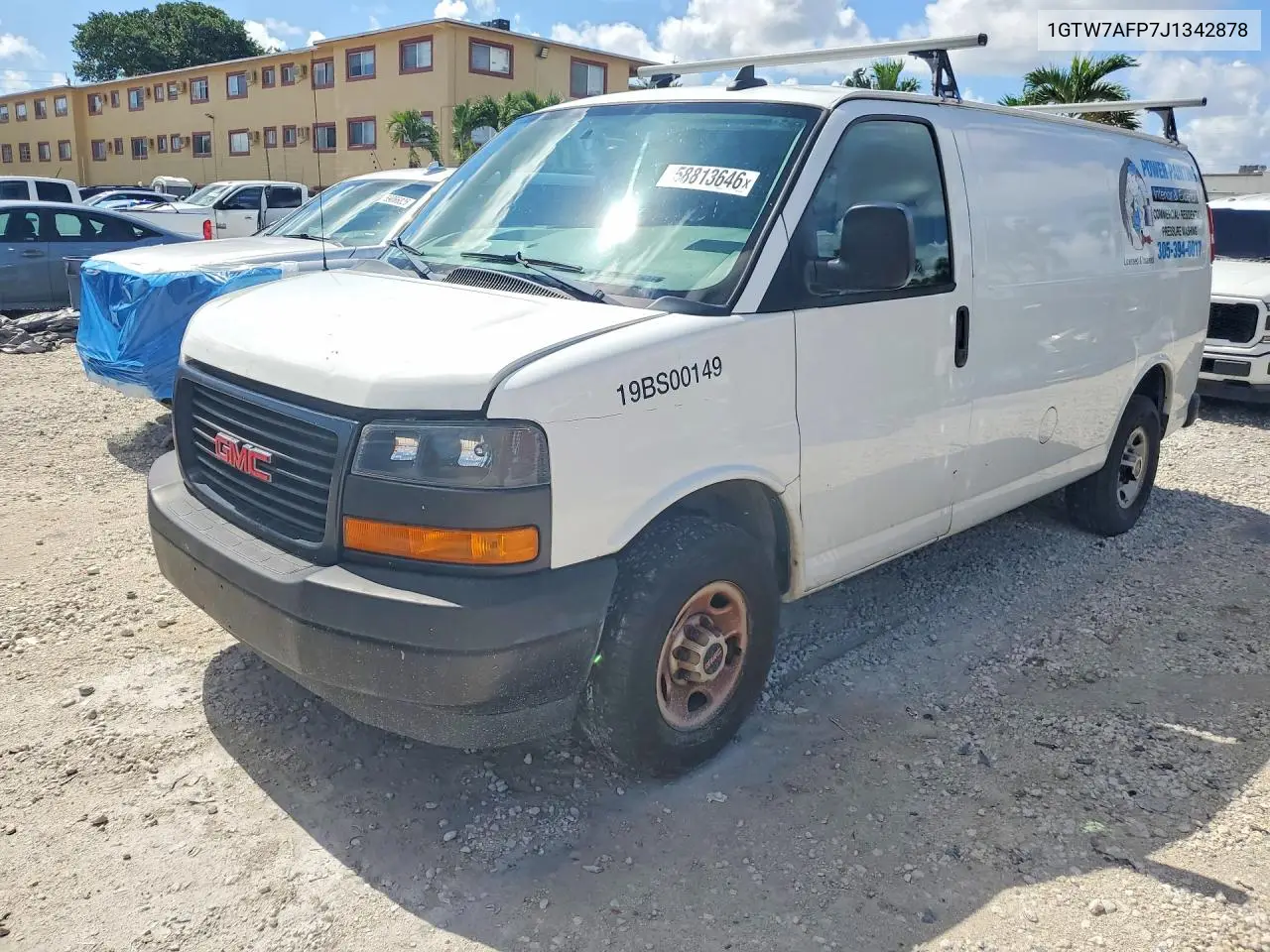 2018 GMC Savana G2500 VIN: 1GTW7AFP7J1342878 Lot: 58813646