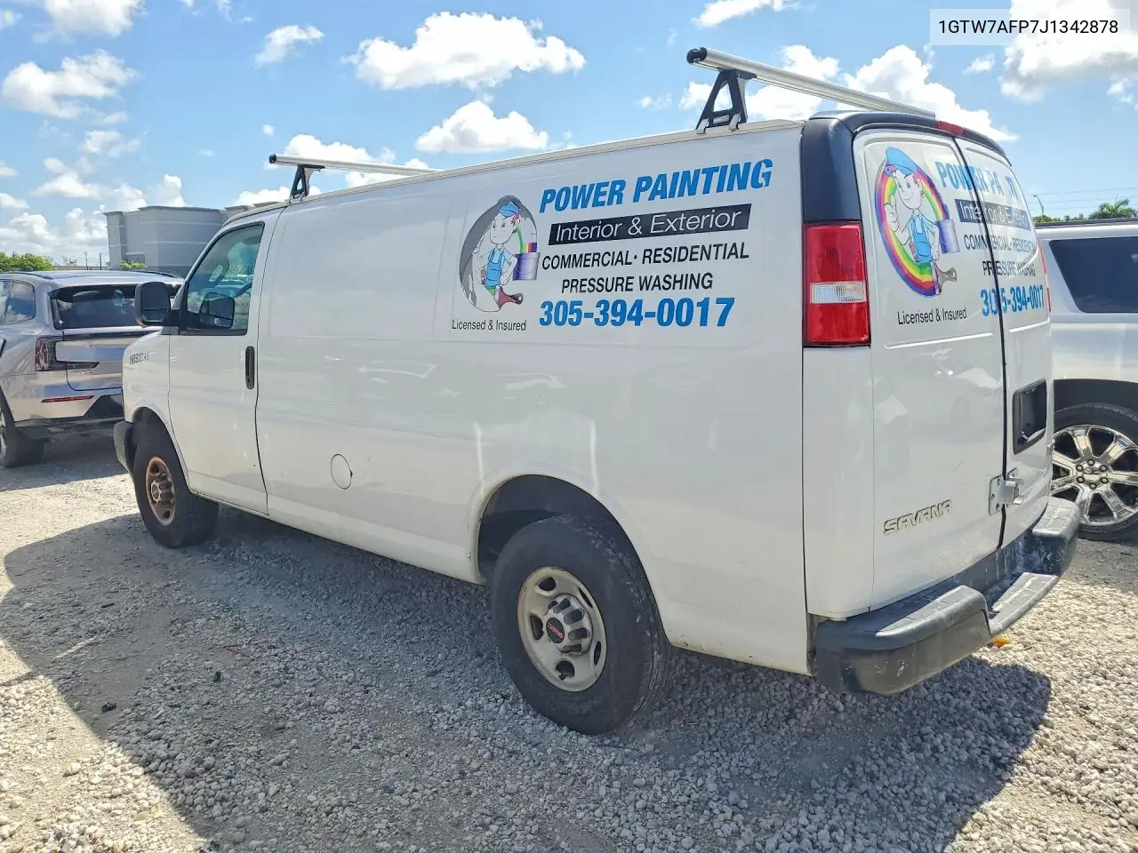 2018 GMC Savana G2500 VIN: 1GTW7AFP7J1342878 Lot: 58813646