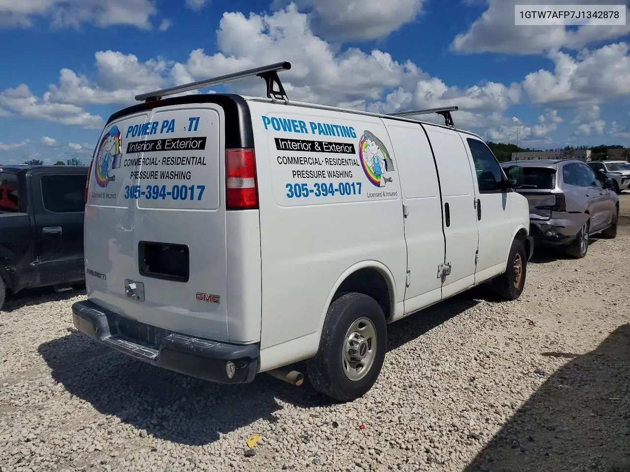 2018 GMC Savana G2500 VIN: 1GTW7AFP7J1342878 Lot: 58813646
