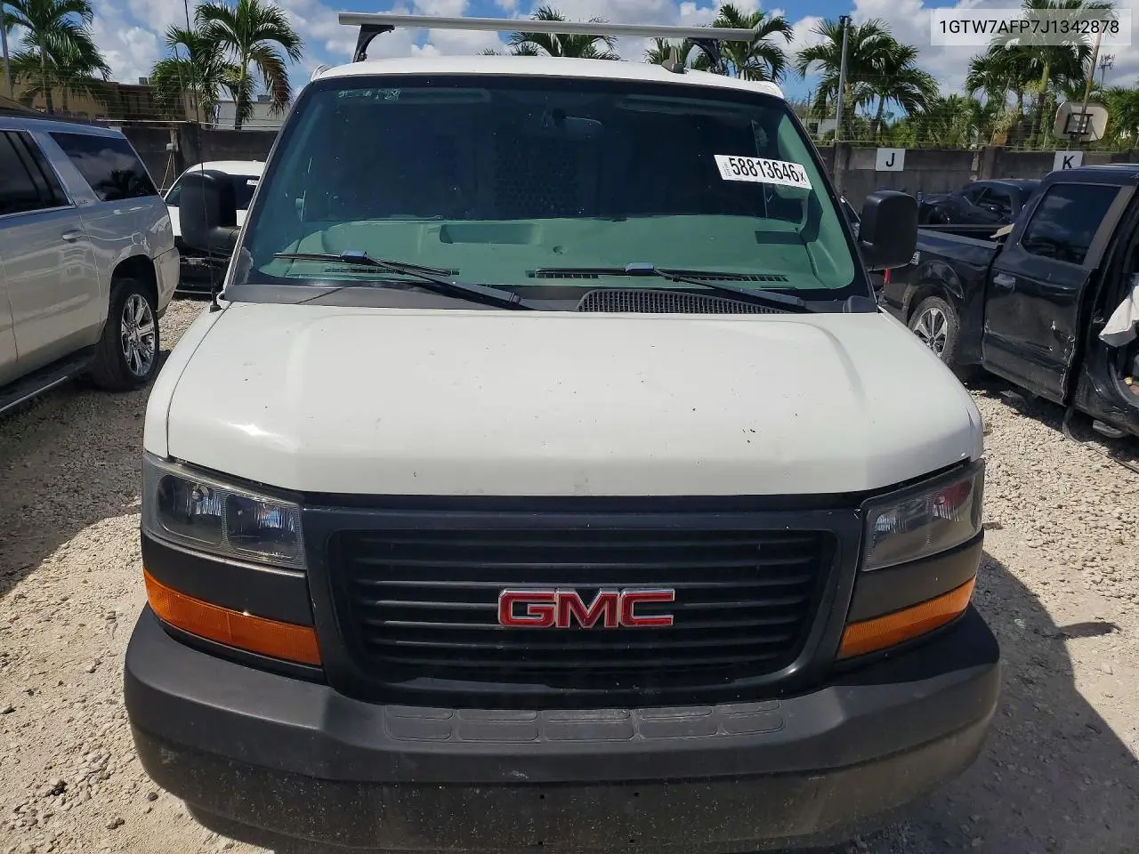 2018 GMC Savana G2500 VIN: 1GTW7AFP7J1342878 Lot: 58813646