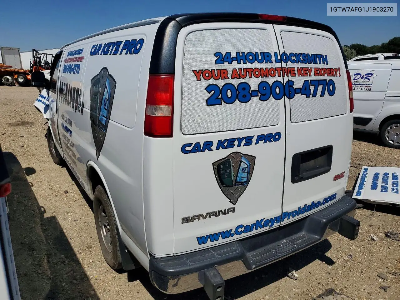 2018 GMC Savana G2500 VIN: 1GTW7AFG1J1903270 Lot: 59286276