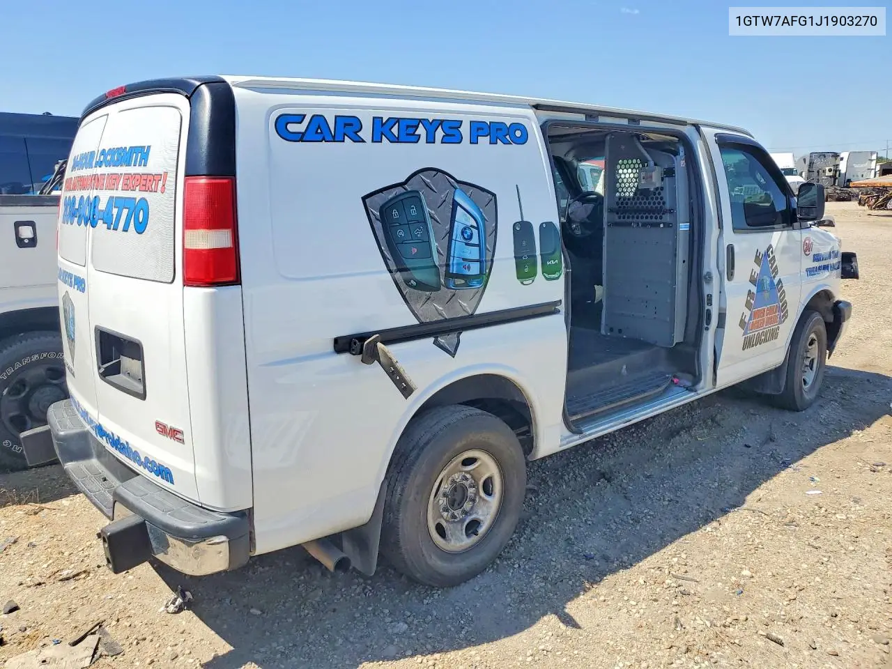 2018 GMC Savana G2500 VIN: 1GTW7AFG1J1903270 Lot: 59286276