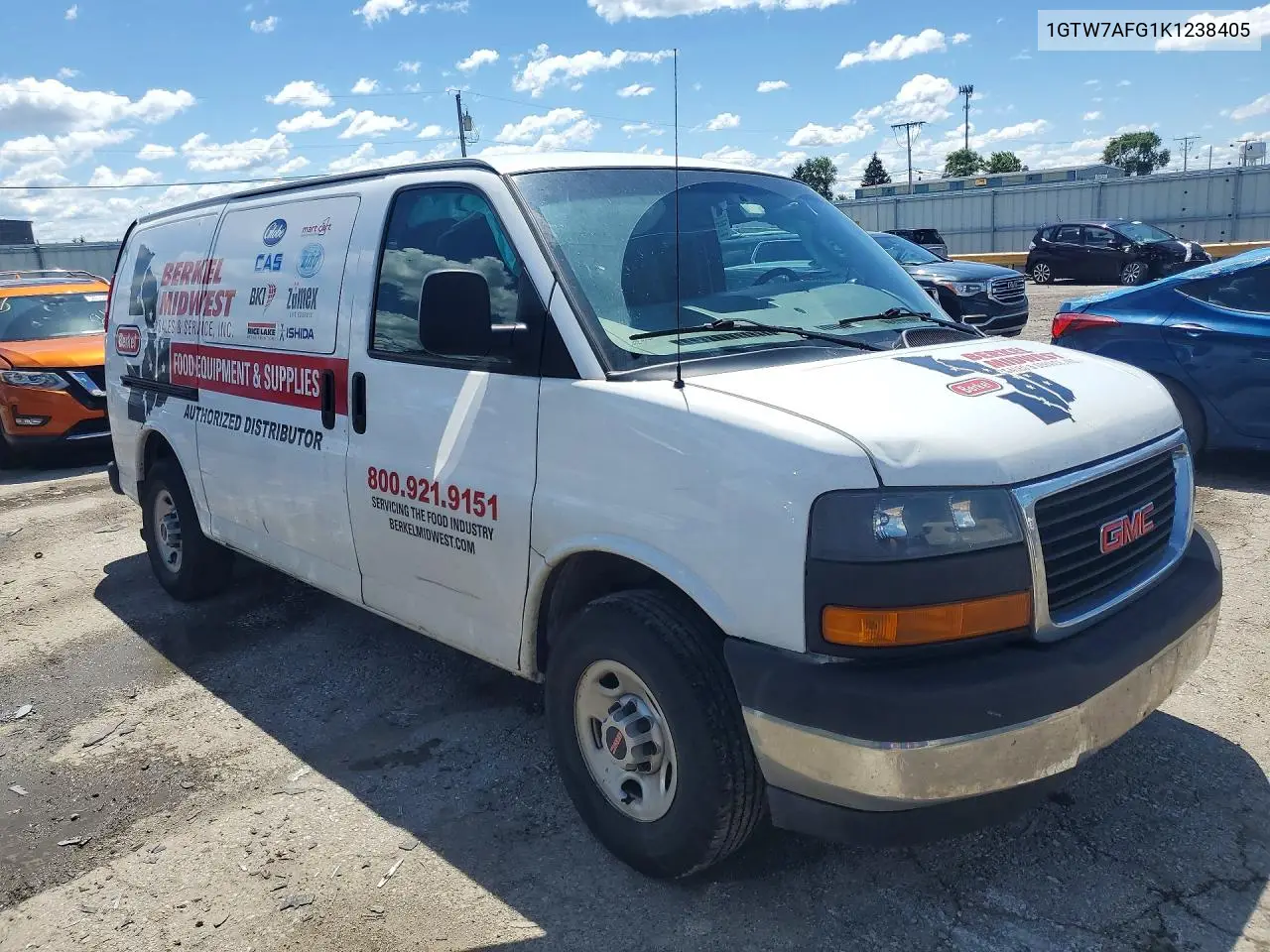 2019 GMC Savana G2500 VIN: 1GTW7AFG1K1238405 Lot: 56154396