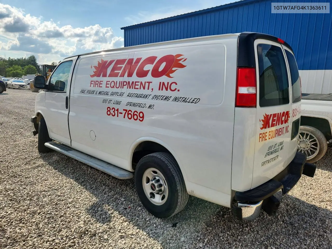 2019 GMC Savana G2500 VIN: 1GTW7AFG4K1363611 Lot: 56447976