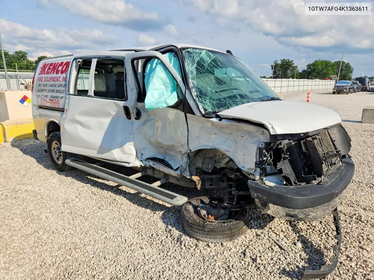 2019 GMC Savana G2500 VIN: 1GTW7AFG4K1363611 Lot: 56447976
