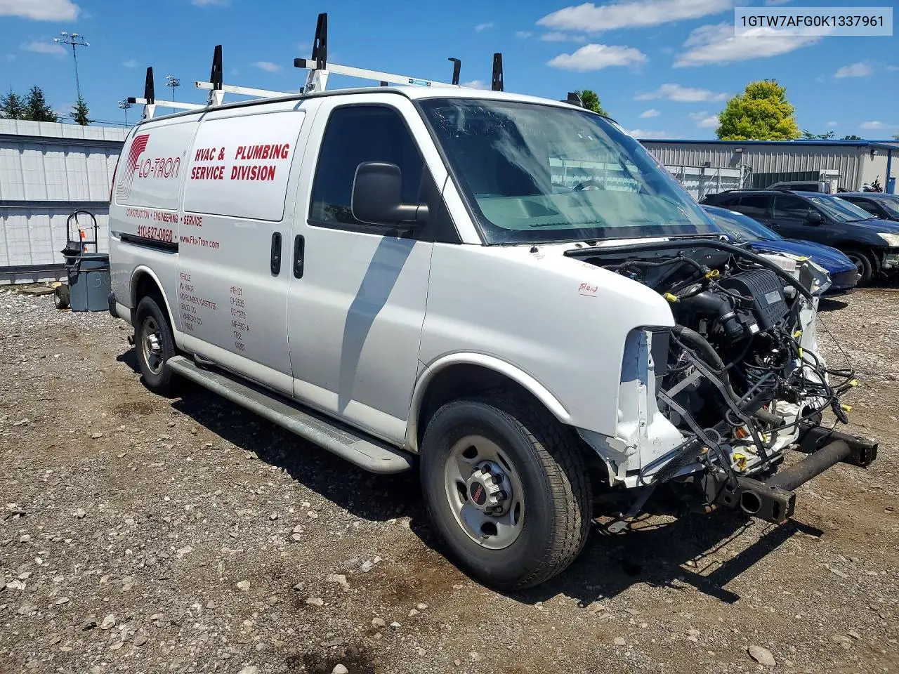 2019 GMC Savana G2500 VIN: 1GTW7AFG0K1337961 Lot: 57366136