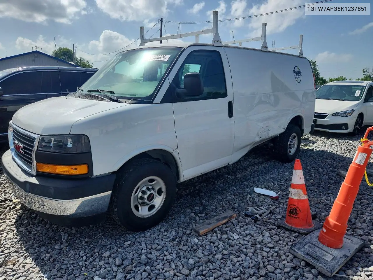 2019 GMC Savana G2500 VIN: 1GTW7AFG8K1237851 Lot: 58306826