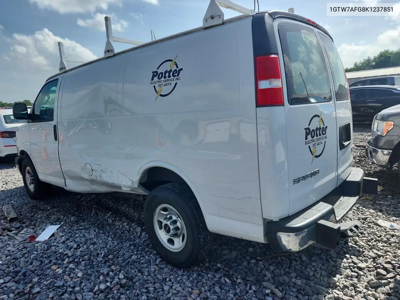 2019 GMC Savana G2500 VIN: 1GTW7AFG8K1237851 Lot: 58306826