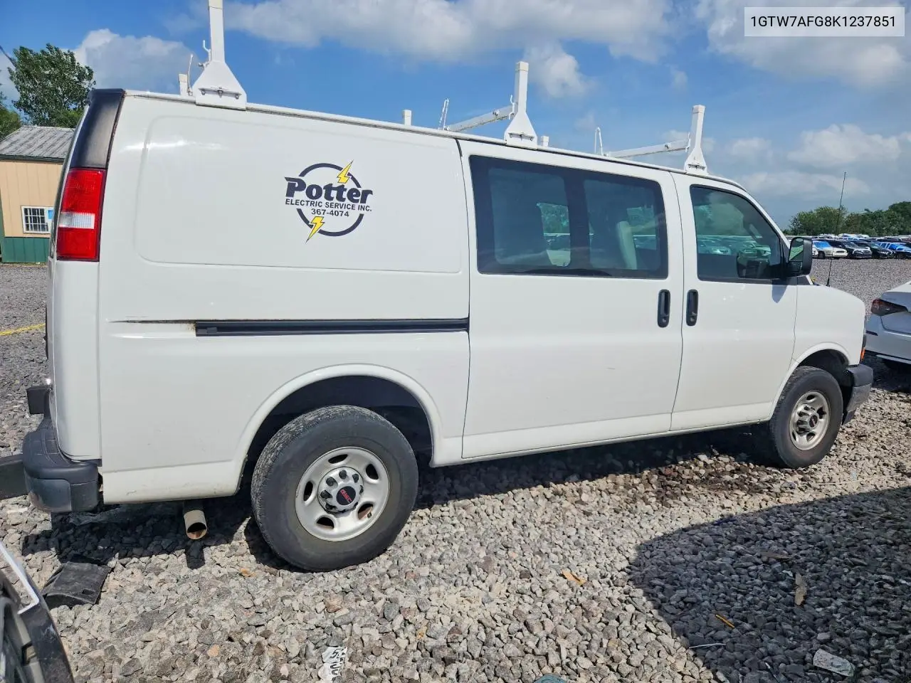 2019 GMC Savana G2500 VIN: 1GTW7AFG8K1237851 Lot: 58306826