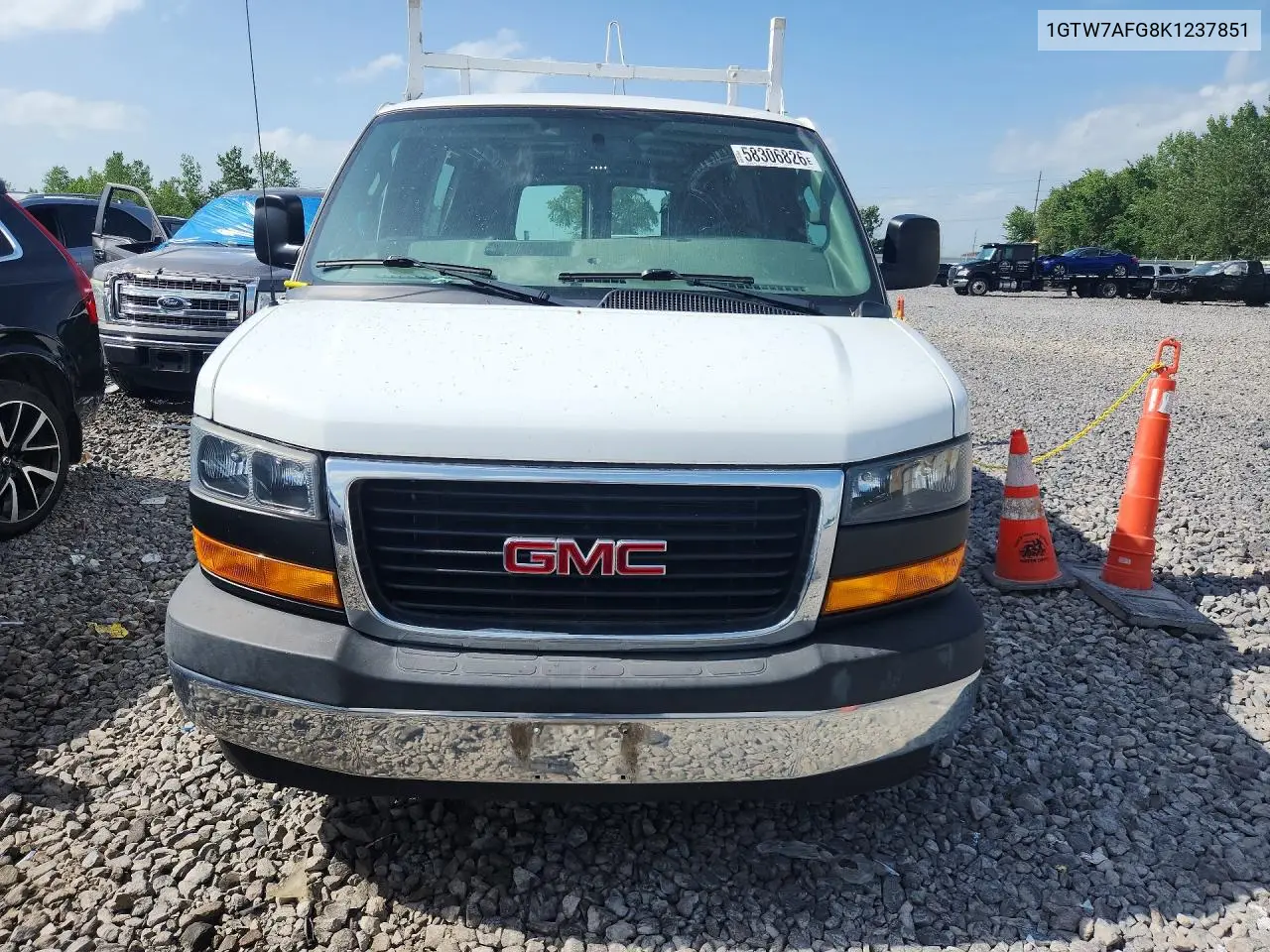 2019 GMC Savana G2500 VIN: 1GTW7AFG8K1237851 Lot: 58306826