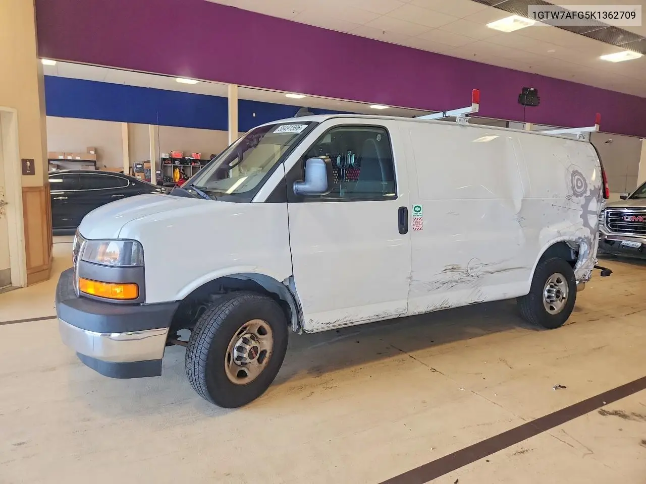 2019 GMC Savana G2500 VIN: 1GTW7AFG5K1362709 Lot: 58491596