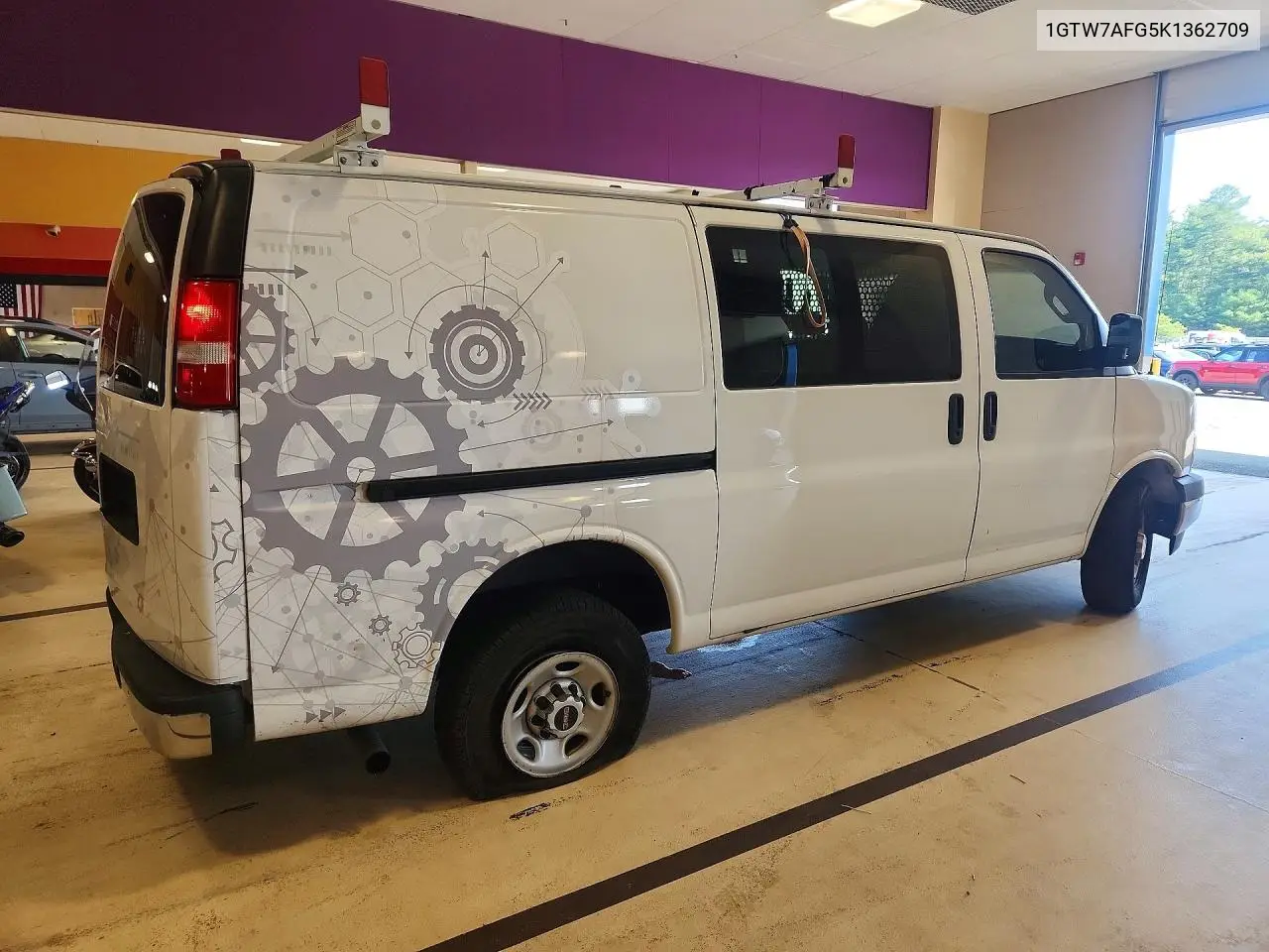 2019 GMC Savana G2500 VIN: 1GTW7AFG5K1362709 Lot: 58491596