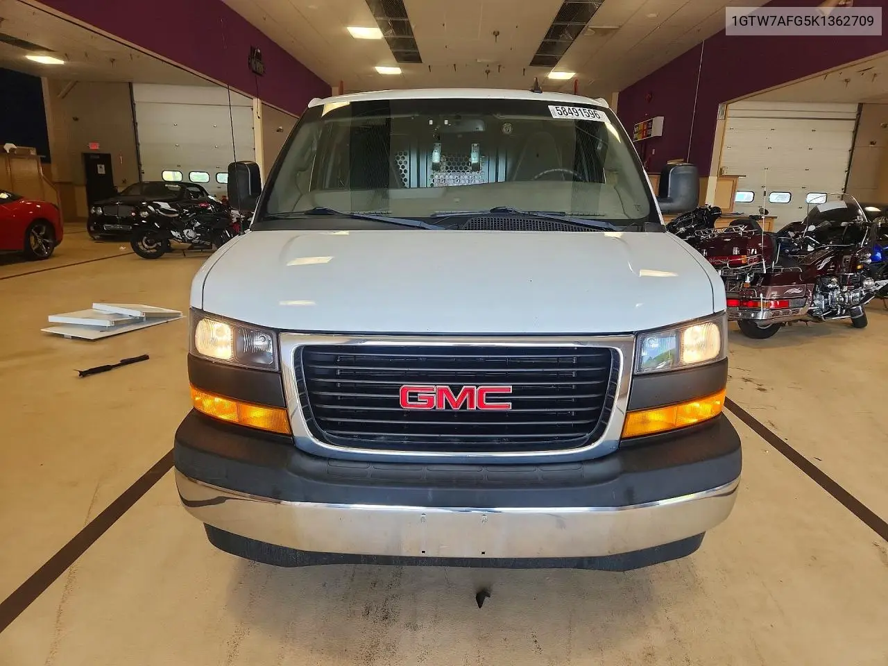 2019 GMC Savana G2500 VIN: 1GTW7AFG5K1362709 Lot: 58491596