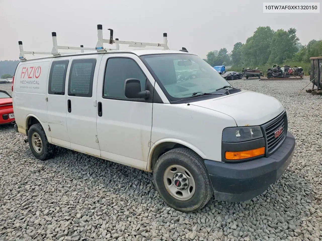 2019 GMC Savana G2500 VIN: 1GTW7AFGXK1320150 Lot: 59136746