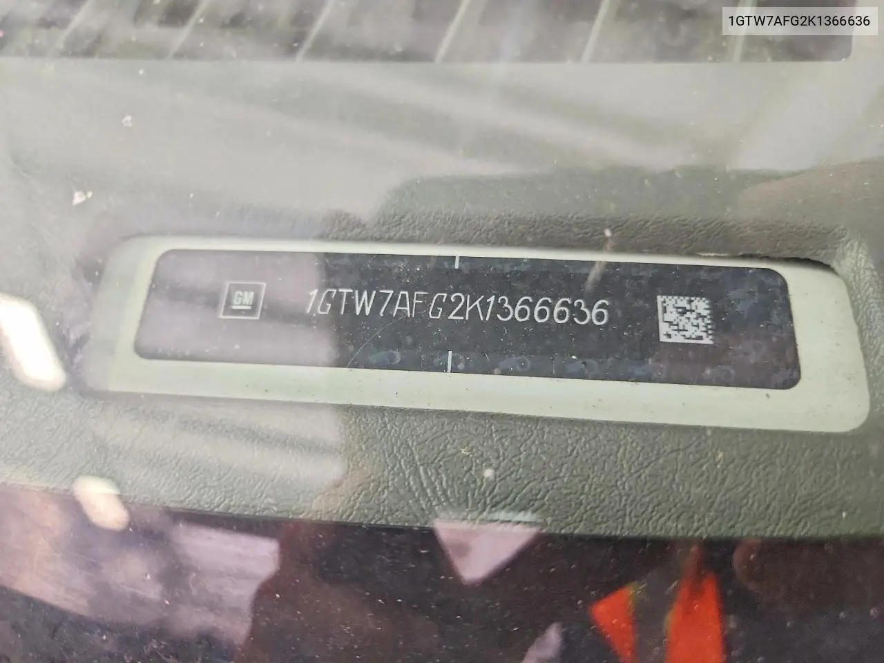 2019 GMC Savana G2500 VIN: 1GTW7AFG2K1366636 Lot: 60627286