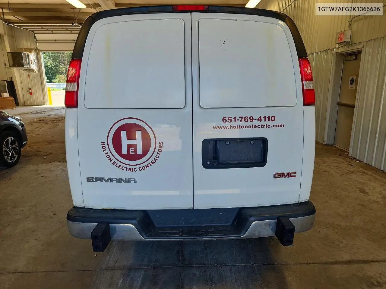 2019 GMC Savana G2500 VIN: 1GTW7AFG2K1366636 Lot: 60627286