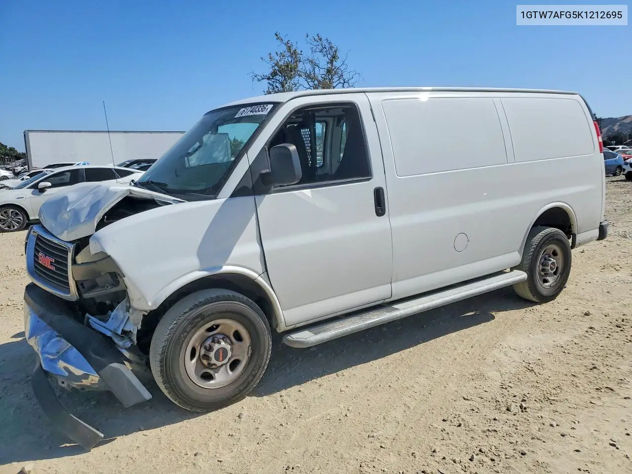 2019 GMC Savana G2500 VIN: 1GTW7AFG5K1212695 Lot: 61740336