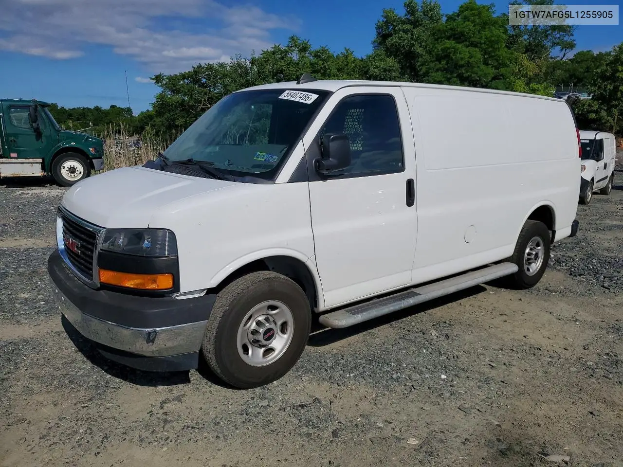 2020 GMC Savana 2500 Cargo Delivery Van VIN: 1GTW7AFG5L1255905 Lot: 56487486