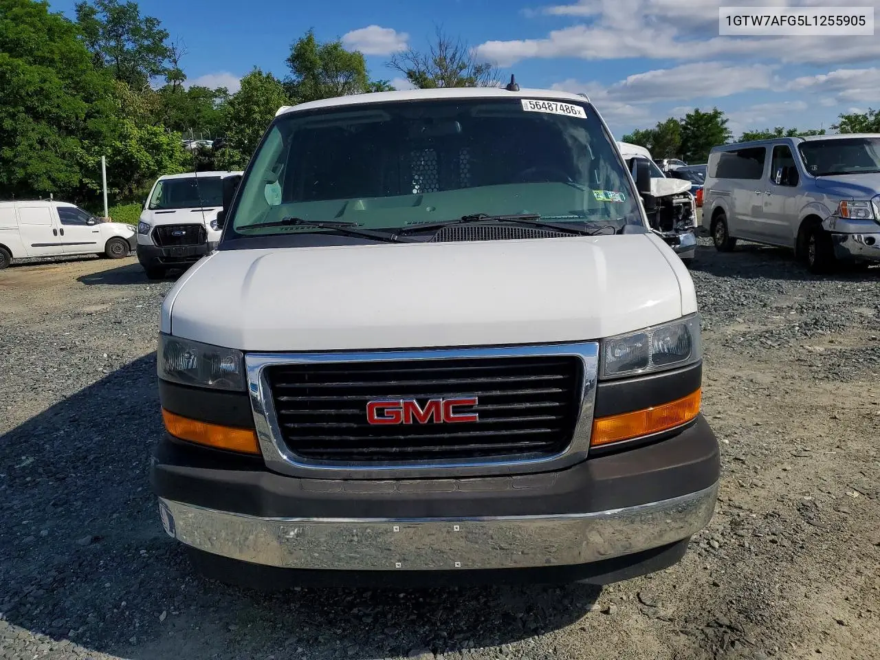 2020 GMC Savana 2500 Cargo Delivery Van VIN: 1GTW7AFG5L1255905 Lot: 56487486