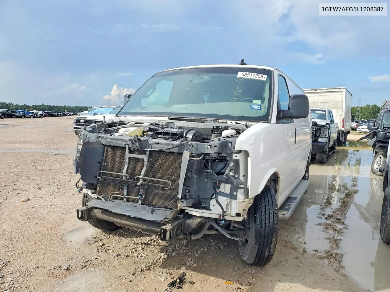 2020 GMC Savana G2500 VIN: 1GTW7AFG5L1208387 Lot: 58911256