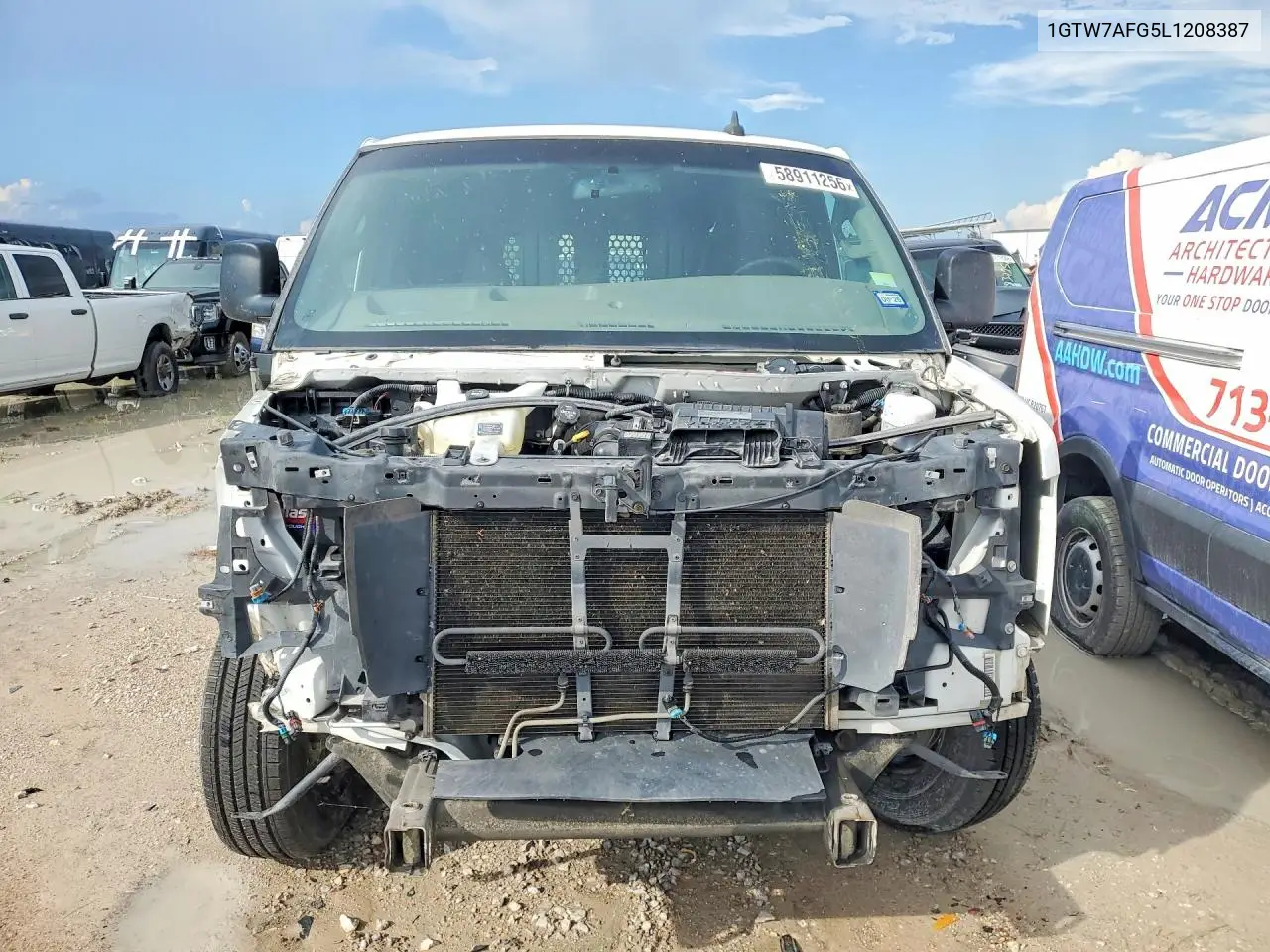2020 GMC Savana G2500 VIN: 1GTW7AFG5L1208387 Lot: 58911256