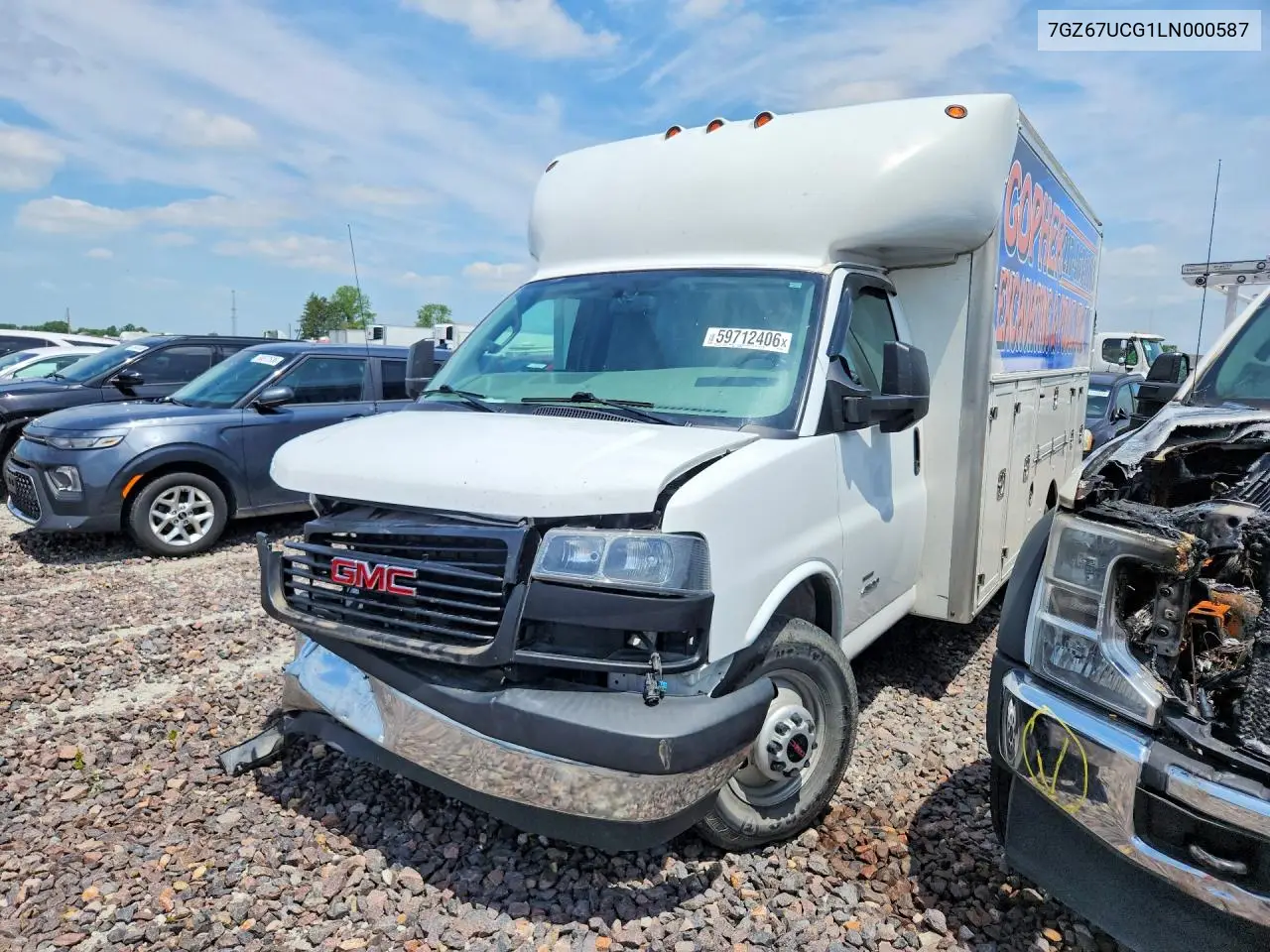 2020 GMC Savana Cutaway G4500 VIN: 7GZ67UCG1LN000587 Lot: 59712406