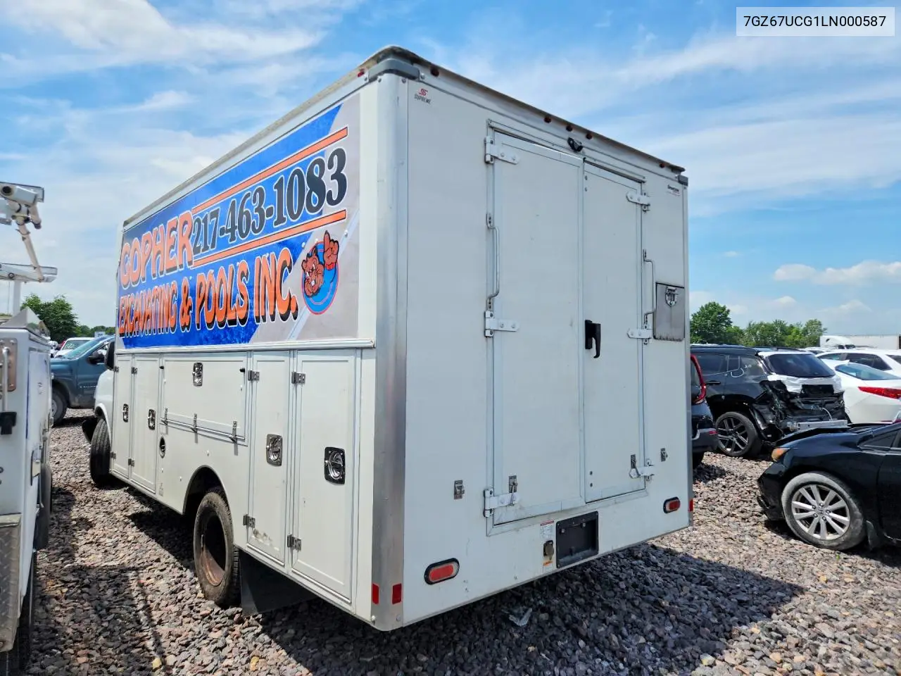 2020 GMC Savana Cutaway G4500 VIN: 7GZ67UCG1LN000587 Lot: 59712406