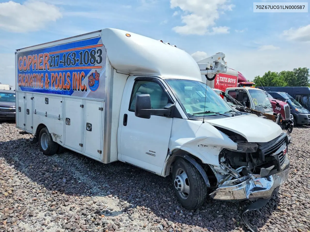 2020 GMC Savana Cutaway G4500 VIN: 7GZ67UCG1LN000587 Lot: 59712406