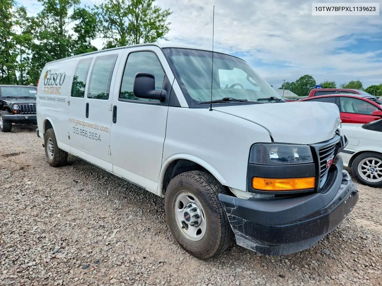 2020 GMC Savana G2500 VIN: 1GTW7BFPXL1139623 Lot: 59843646