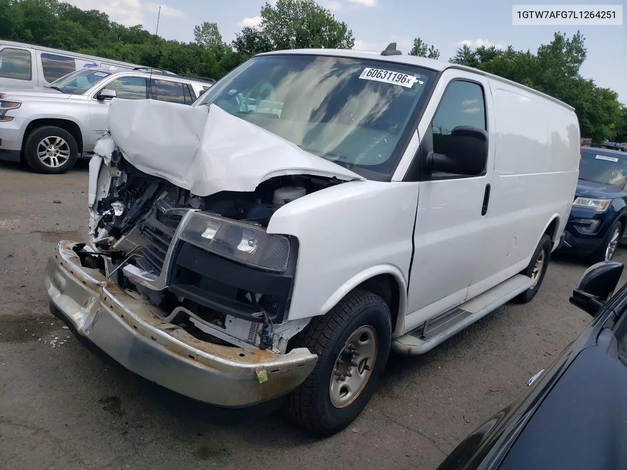 2020 GMC Savana 2500 Cargo Delivery Van VIN: 1GTW7AFG7L1264251 Lot: 60631196