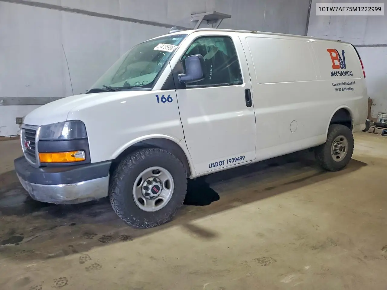2021 GMC Savana G2500 VIN: 1GTW7AF75M1222999 Lot: 54795986