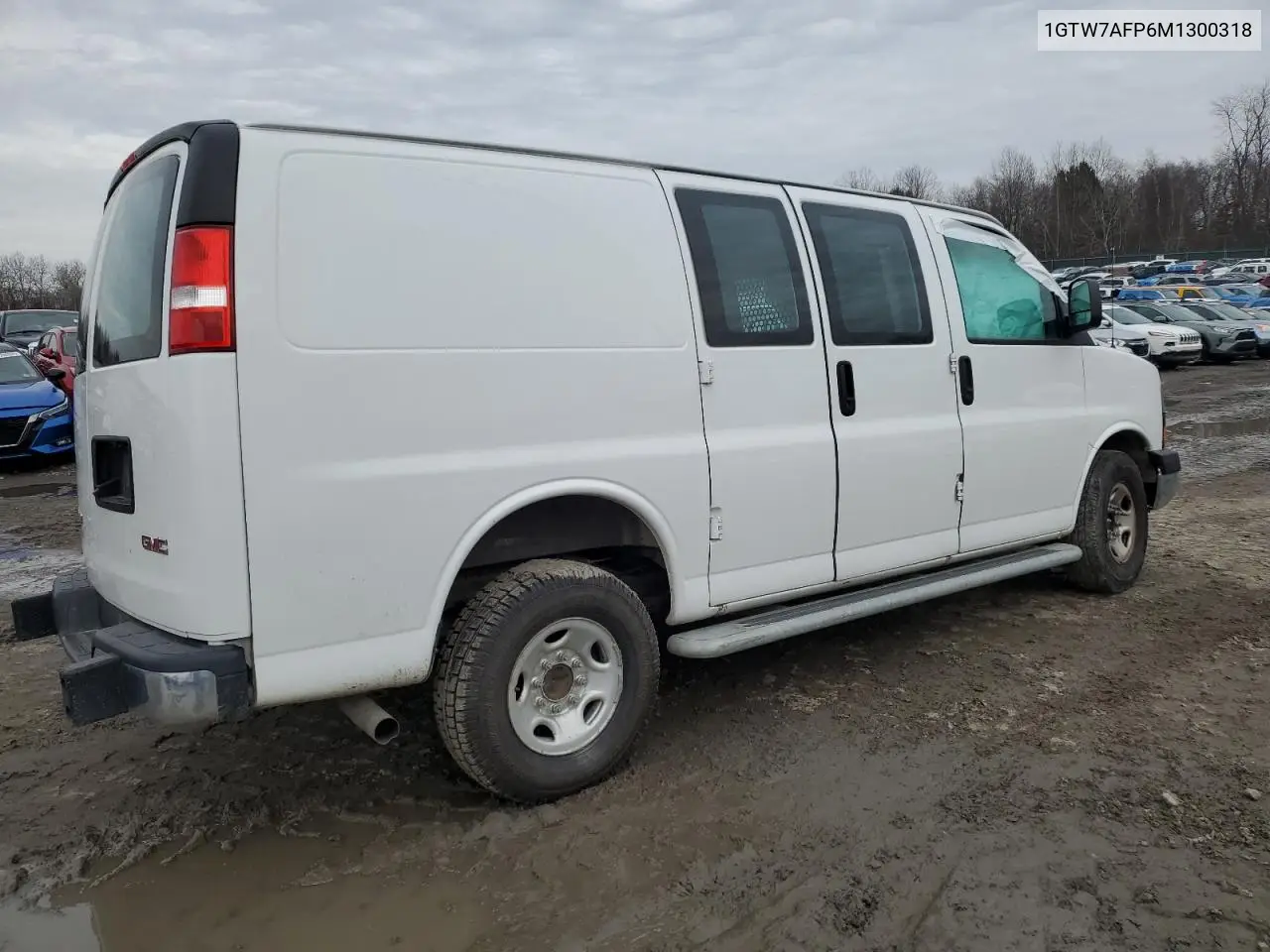 2021 GMC Savana G2500 VIN: 1GTW7AFP6M1300318 Lot: 55631296